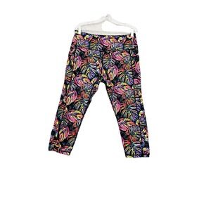 Constantly Varied Gear CVG Women's XL Leggings Monstera Leaf Print Pop Art